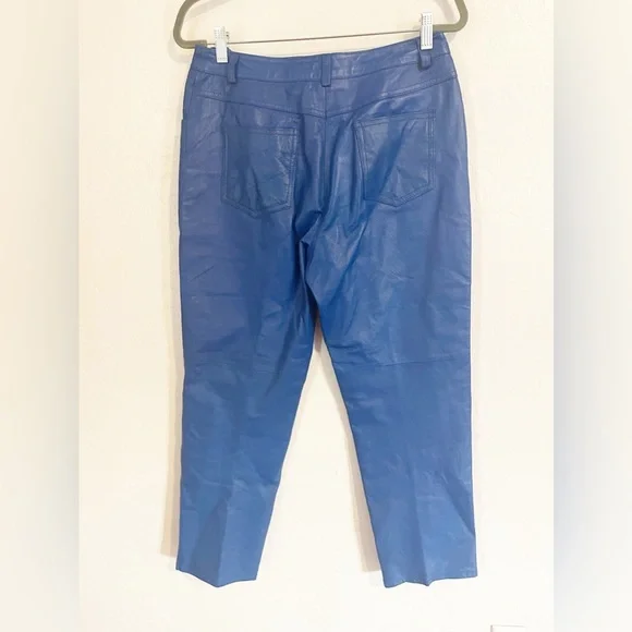 Metro Style Royal Blue Leather Pants 31/28